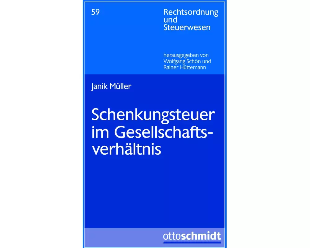 Schenkungsteuer im Gesellschaftsverhältnis