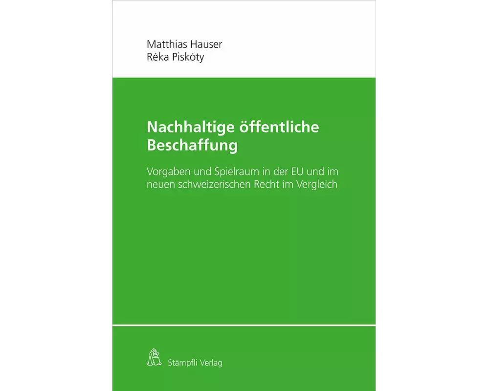 Nachhaltige öffentliche Beschaffung