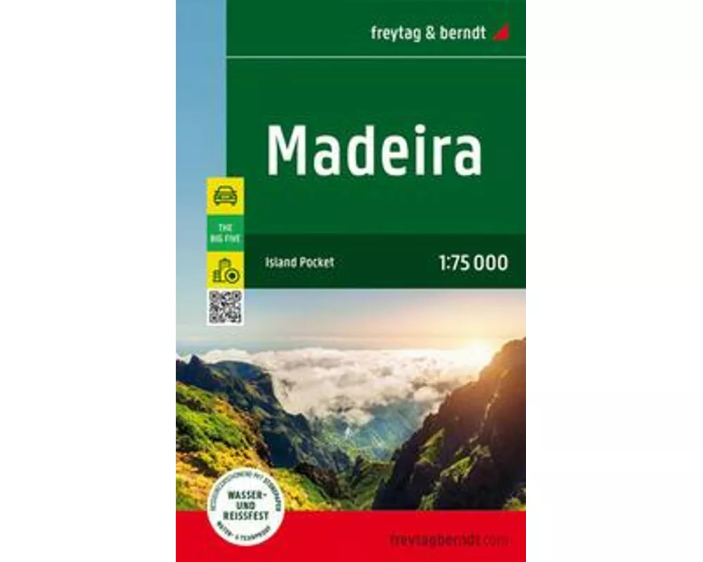 Madeira, Straßen- und Freizeitkarte 1:75.000, freytag & berndt