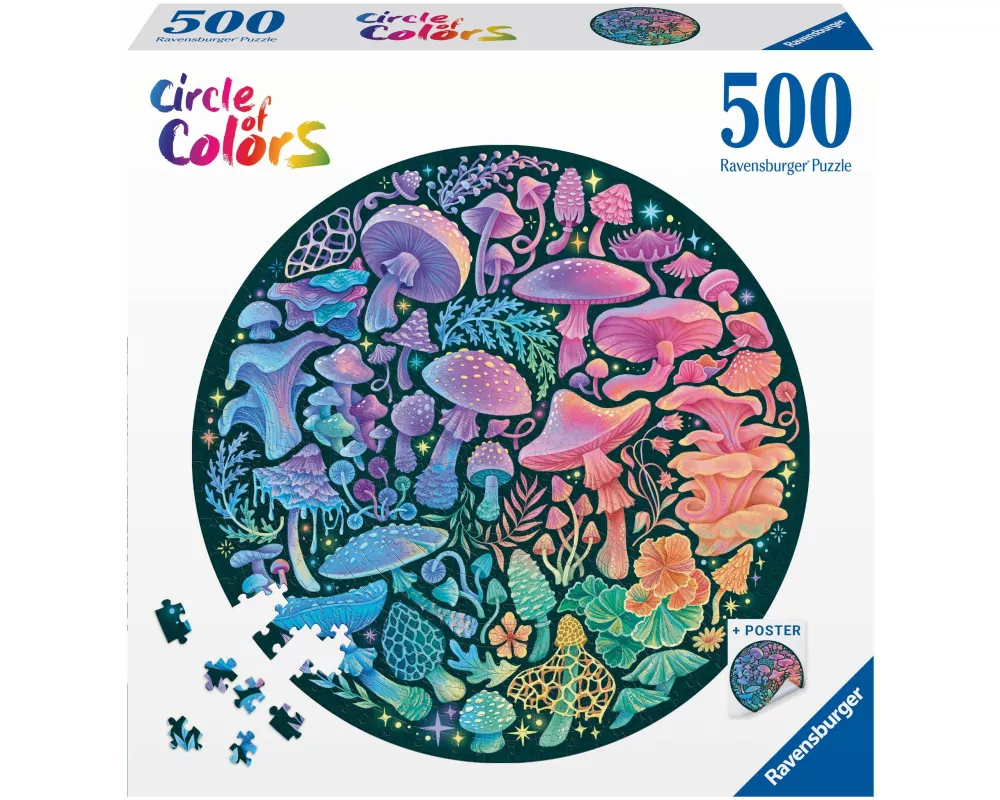 Erwachsenenpuzzle 500 Teile - Pilze