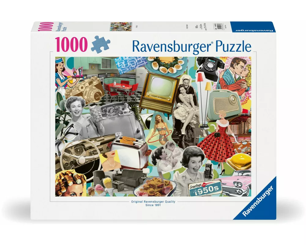 Erwachsenenpuzzle 1000 Teile - Die 50er Jahre