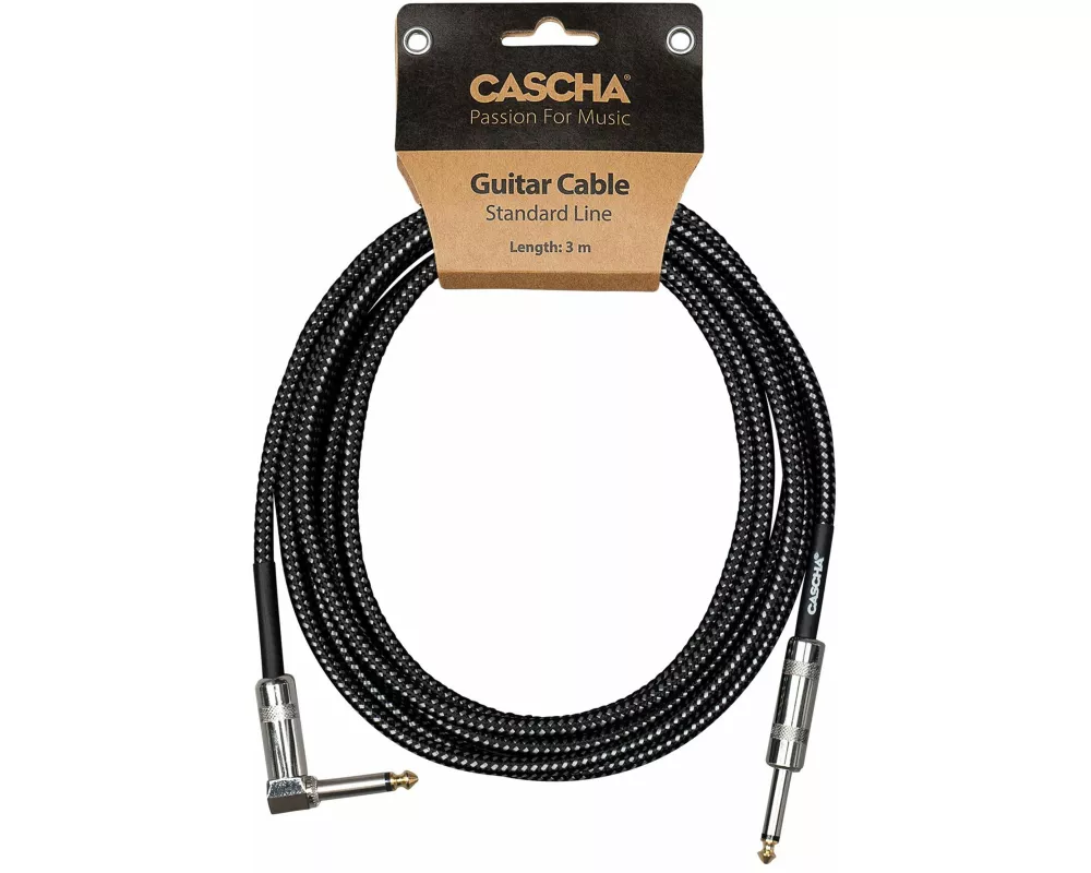 Guitar Cable 3 m (6,3 mm Straight Jack / 6,3 mm Angled Jack)