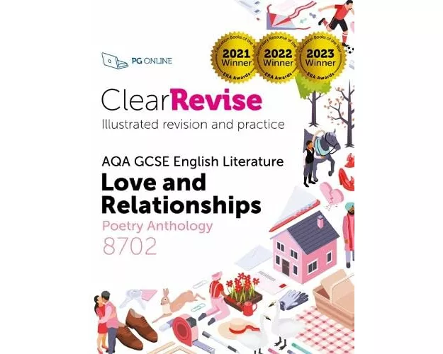 ClearRevise AQA GCSE English Literature: Love and relationships, Poetry Anthology 8702