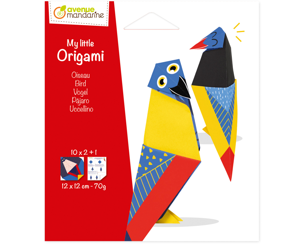 MANDARINE Origamipapier 12x12cm OR516C Vogel 70g 20 Blatt