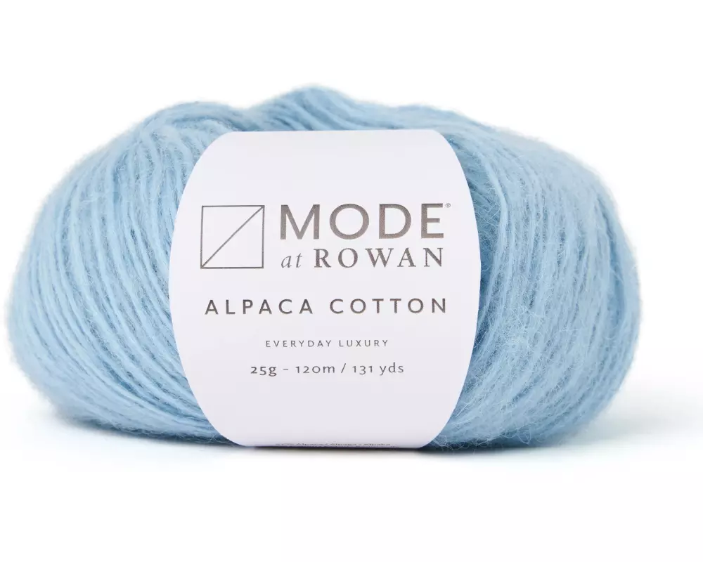 Mode at Rowan Wolle Alpaca Cotton 25 g, 120 m, Hellblau