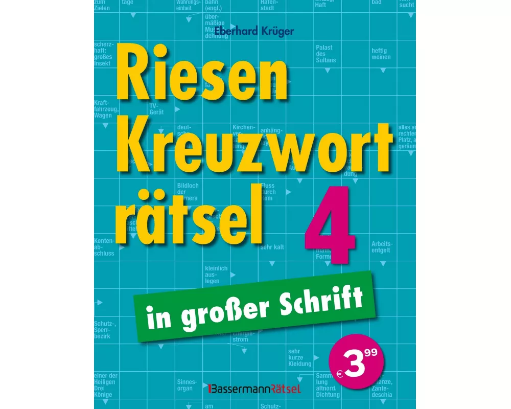 Riesen-Kreuzworträtsel in großer Schrift 4 (5 Exemplare à 3,99 €)
