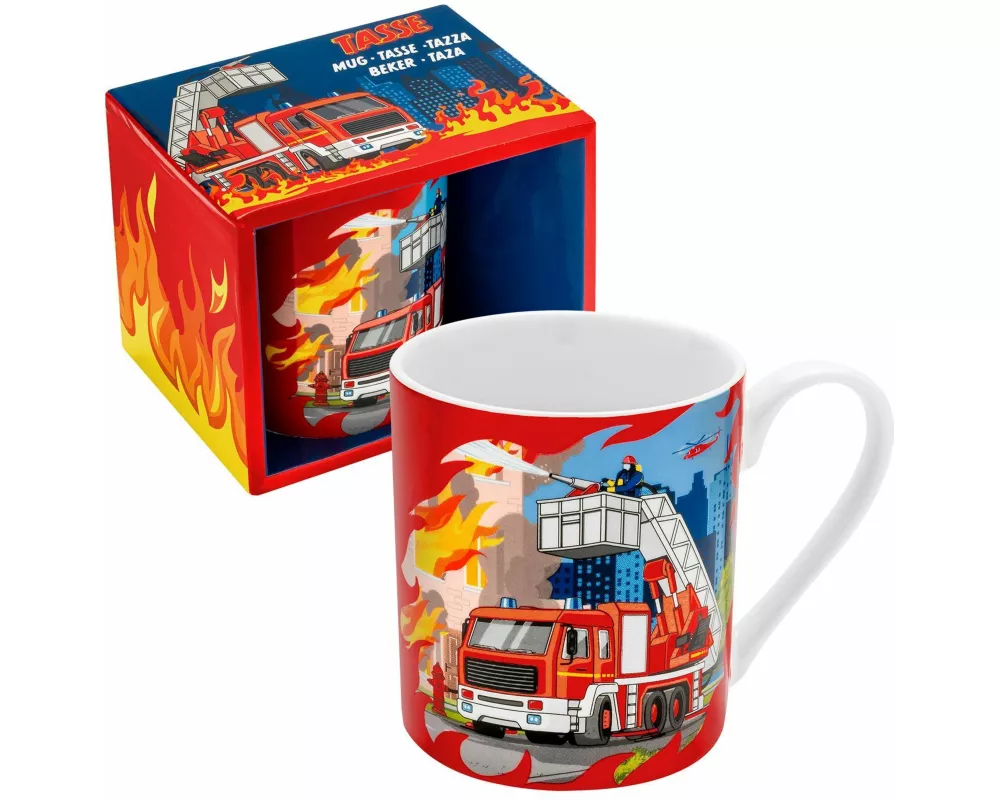 Tasse mit Motiv 'Feuerwehr'