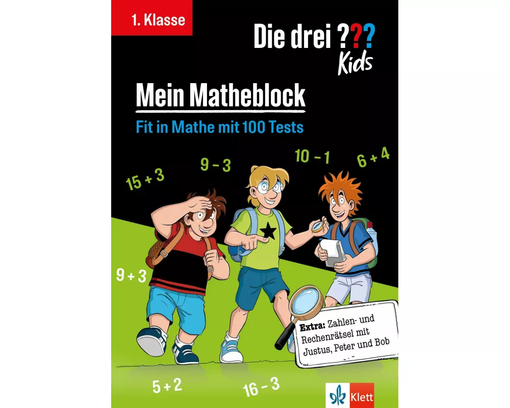 Die drei ??? Kids: Mein Matheblock 1. Klasse