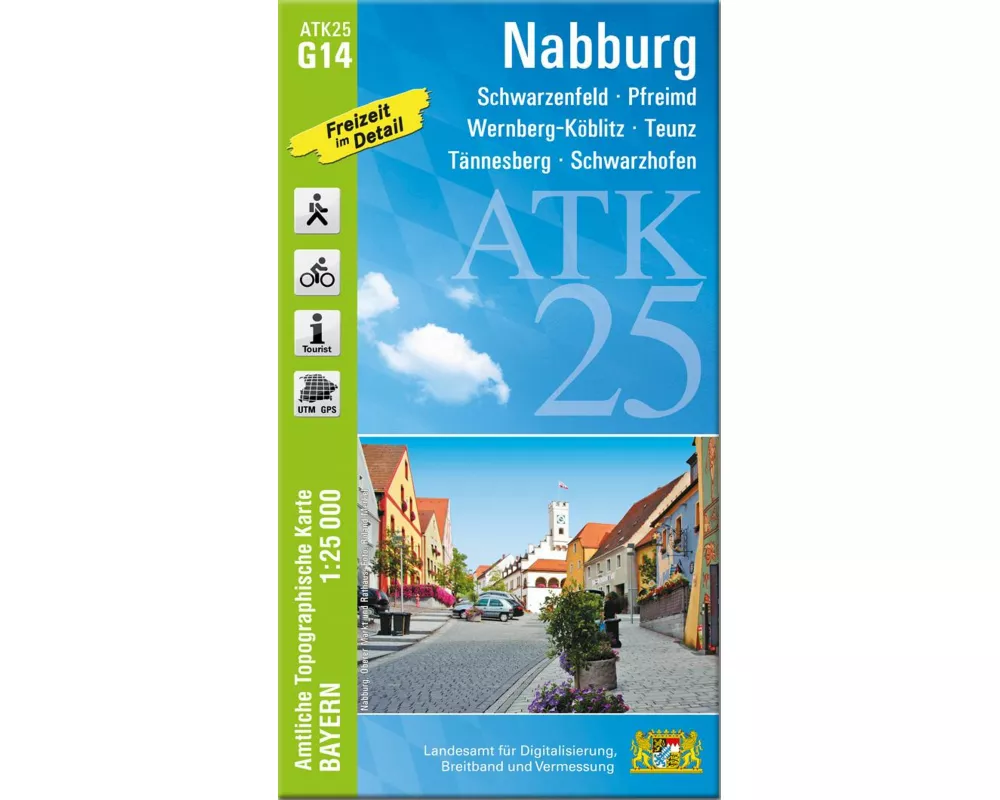 ATK25-G14 Nabburg (Amtliche Topographische Karte 1:25000)