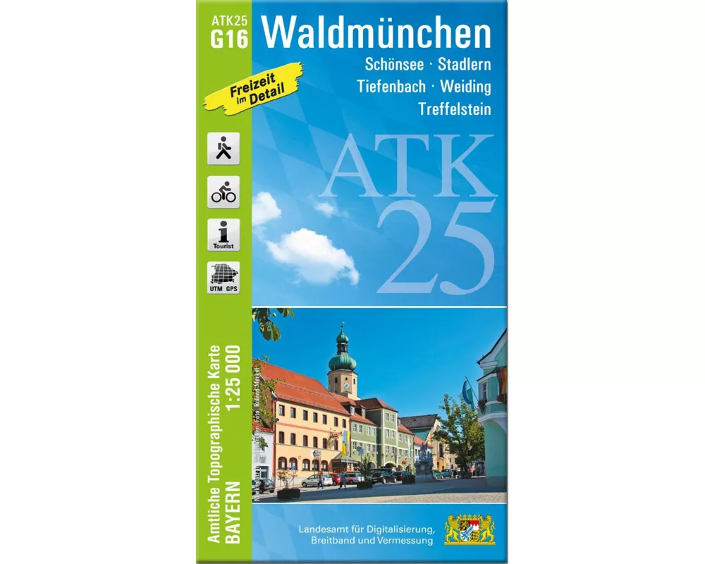 ATK25-G16 Waldmünchen (Amtliche Topographische Karte 1:25000)