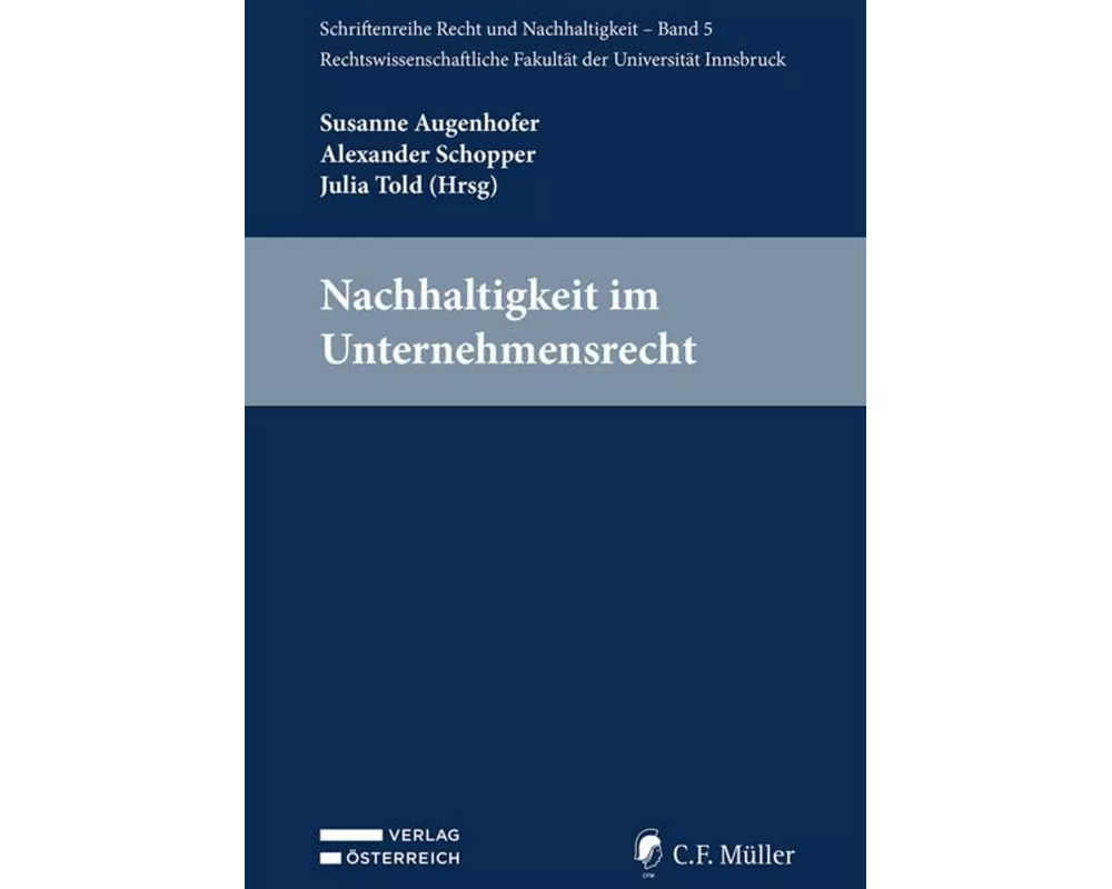 Nachhaltigkeit im Unternehmensrecht