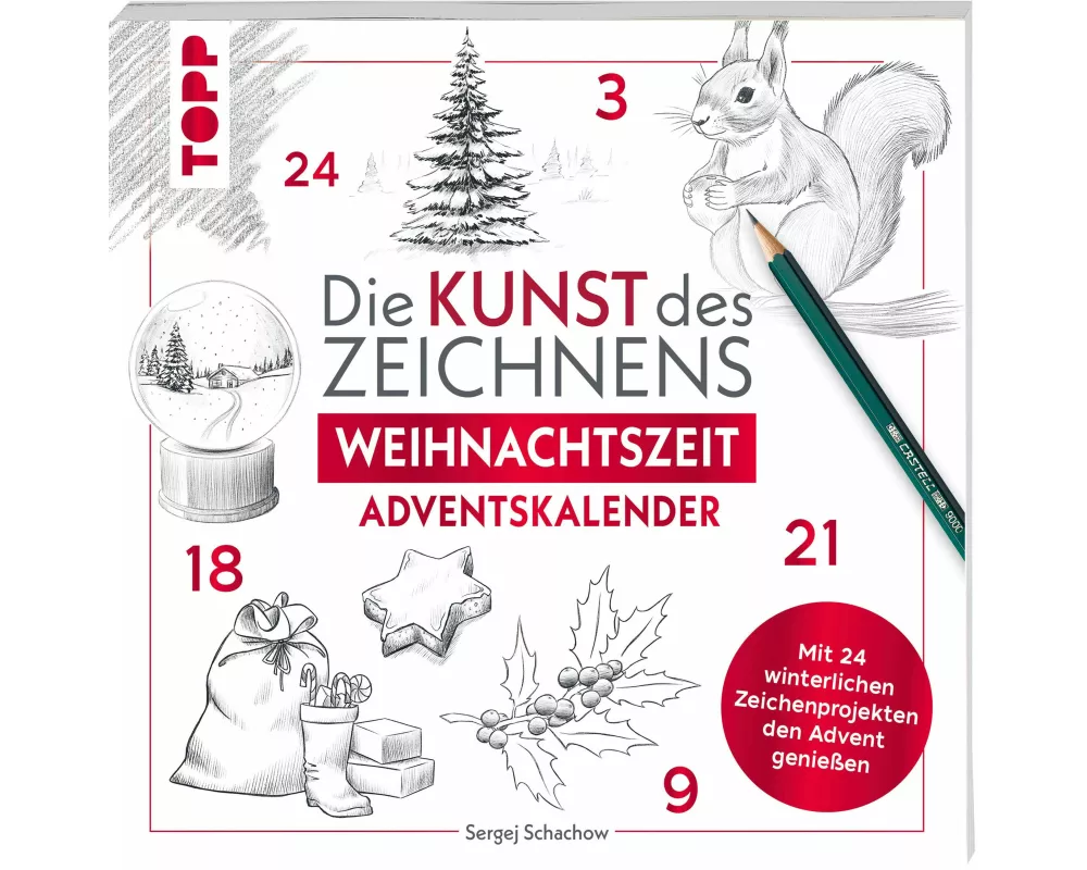 Kunst des Zeichnens Weihnachtszeit - Adventskalender