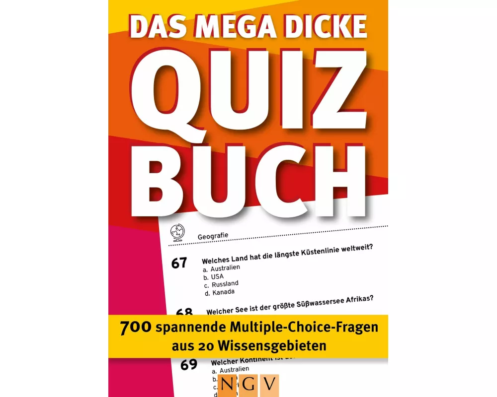 Das mega dicke Quizbuch (rot)