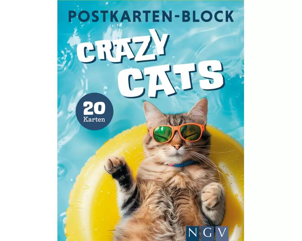 Postkartenblock Crazy Cats
