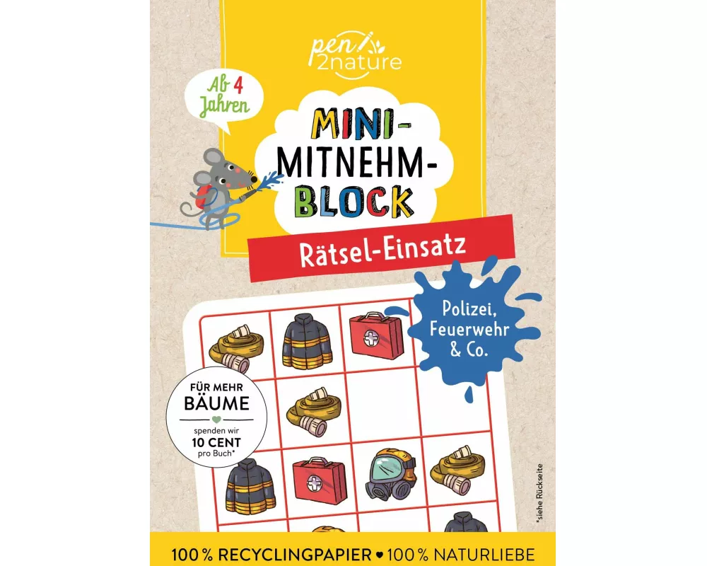 Mini-Mitnehm-Block Rätsel-Einsatz