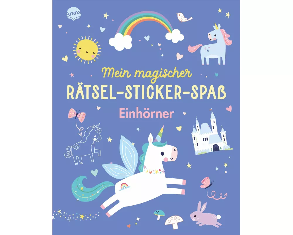 Mein magischer Rätsel-Sticker-Spaß. Einhörner