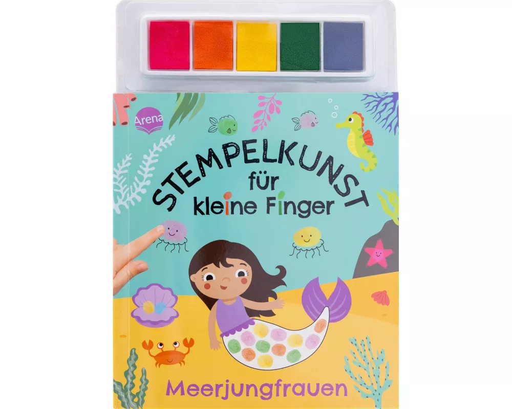 Stempelkunst für kleine Finger. Meerjungfrauen