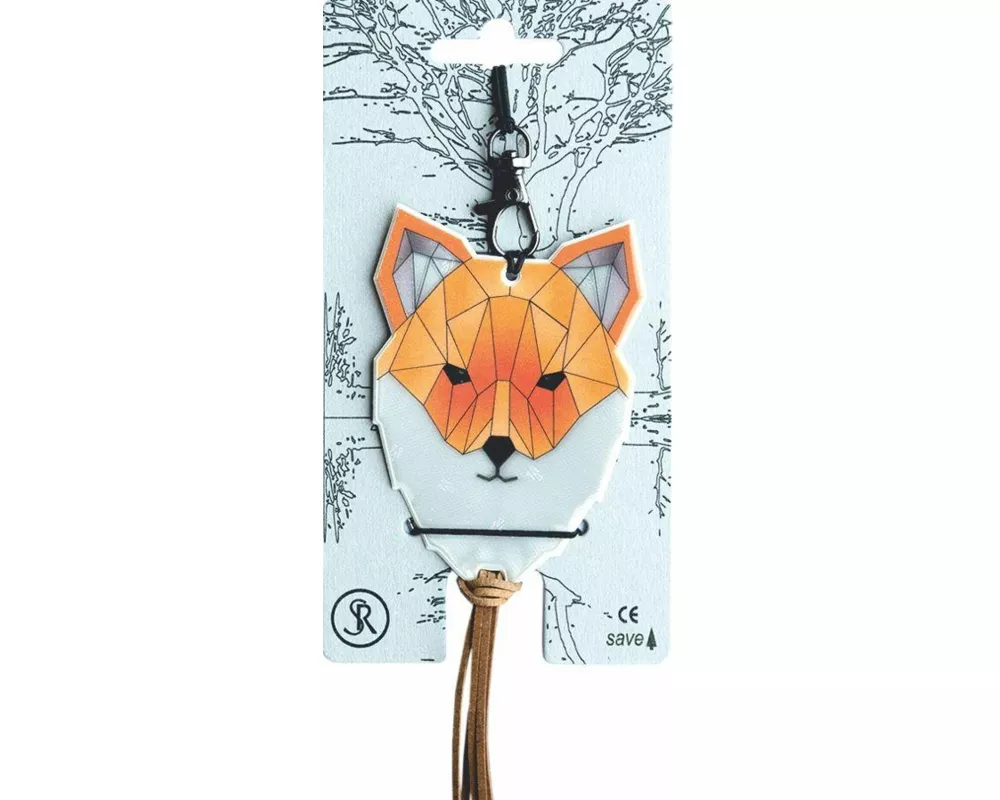Softreflector ORIGAMI (Fuchs) Reflektor für Taschen und Kleidung