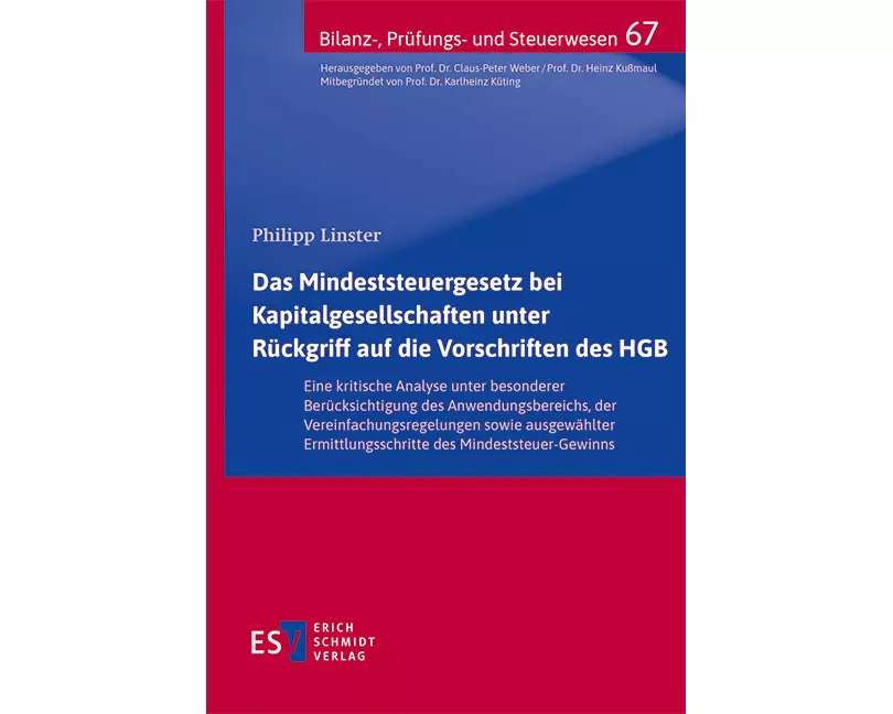 Das Mindeststeuergesetz bei Kapitalgesellschaften unter Rückgriff auf die Vorschriften des HGB