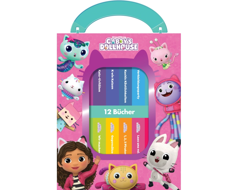 Gabby's Dollhouse - Meine erste Bibliothek - Bücherbox mit 12 Pappbilderbüchern - Gabby's Dollhouse