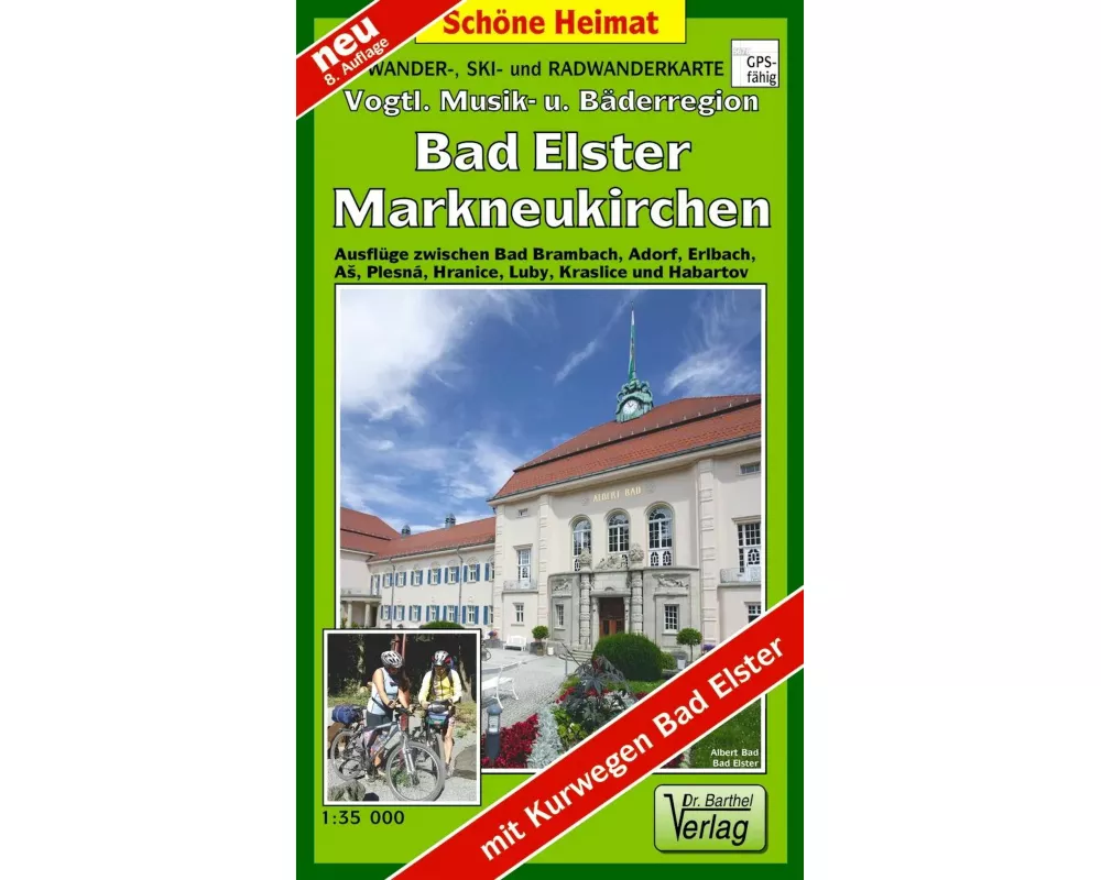 Wander-, Ski- und Radwanderkarte Vogtländische Musik- und Bäderregion, Bad Elster, Markneukirchen