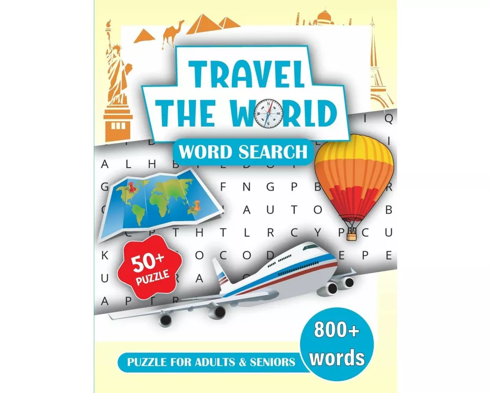 Travel the World Word Search Book for Adults and Seniors