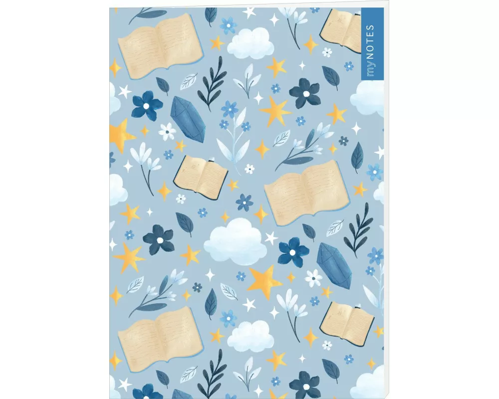 myNOTES Papeterie: Notizheft Fliegende Bücher