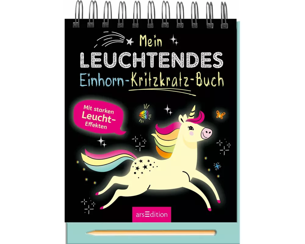 Mein leuchtendes Einhorn-Kritzkratz-Buch