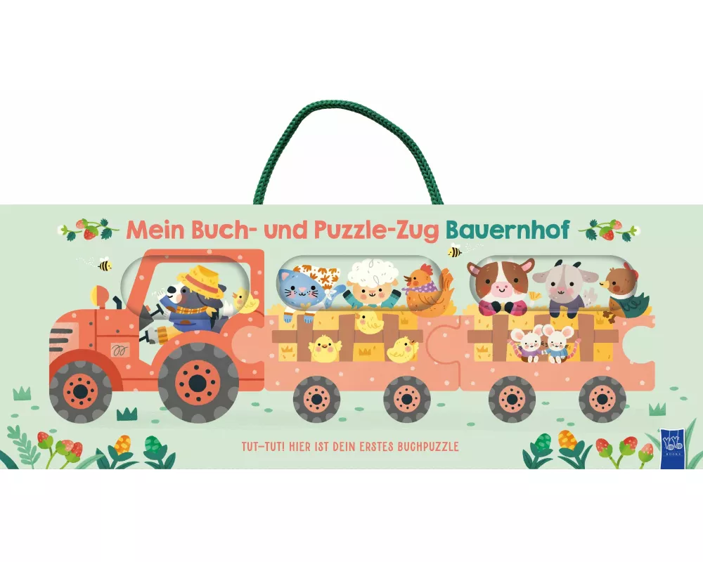Mein Buch- und Puzzle-Zug: Bauernhof