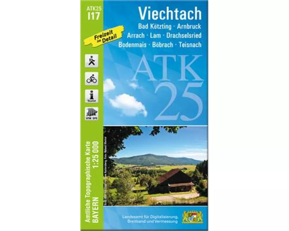 ATK25-I17 Viechtach (Amtliche Topographische Karte 1:25000)