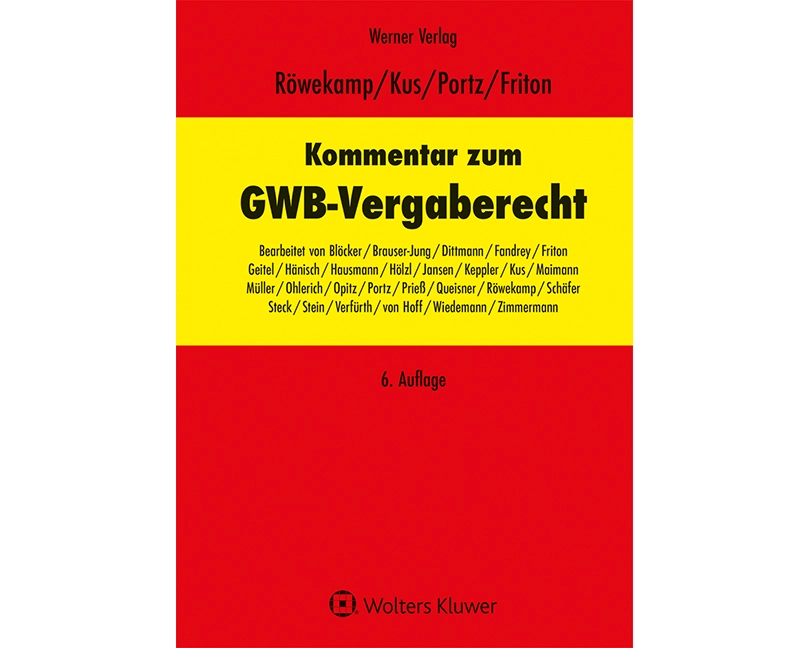 Kommentar zum GWB-Vergaberecht