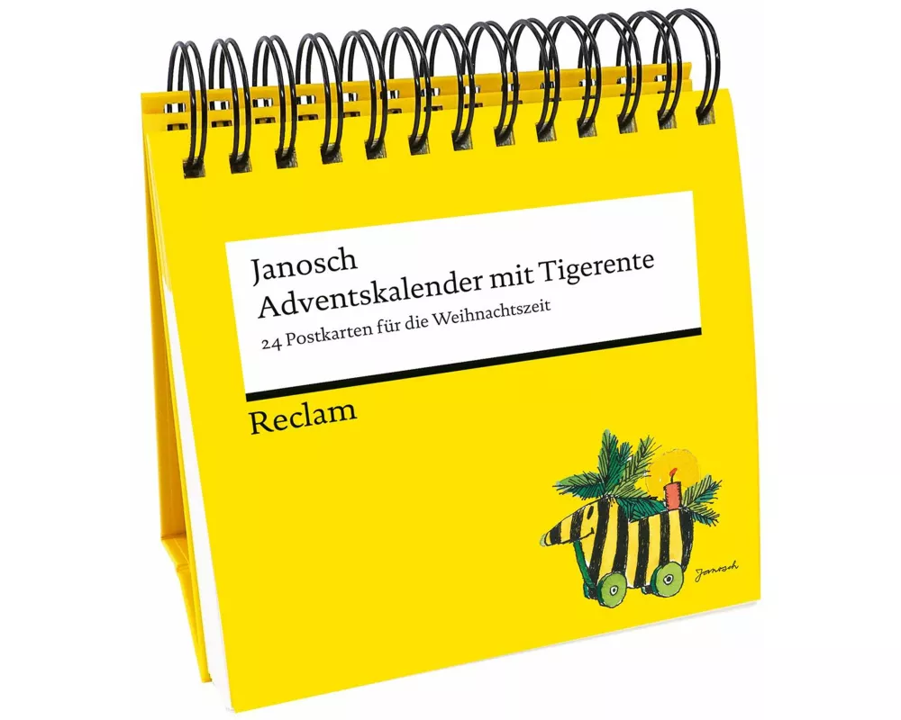 Adventskalender mit Tigerente. 24 Postkarten für die Weihnachtszeit