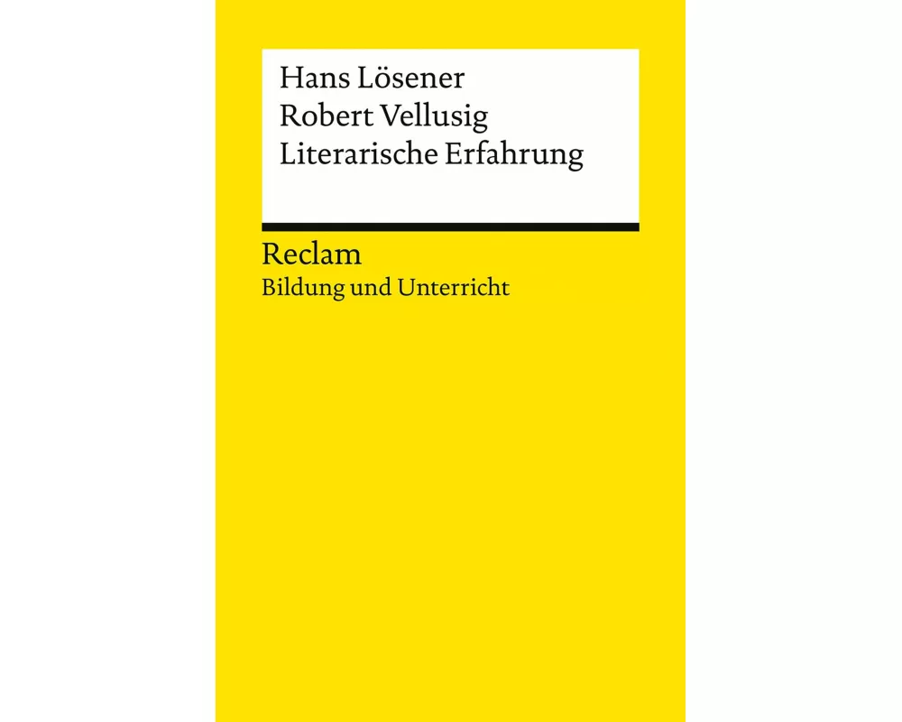 Literarische Erfahrung
