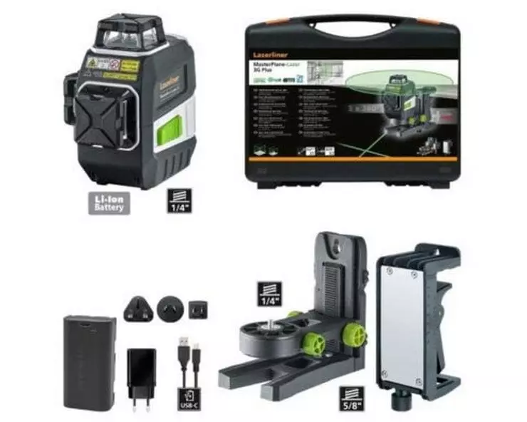 Laserliner Linienlaser MasterPlane-Laser 3G Plus 55 m