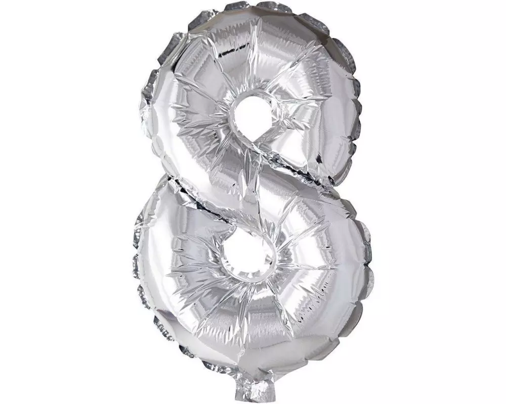 Creativ Company Folienballon 8 Silber