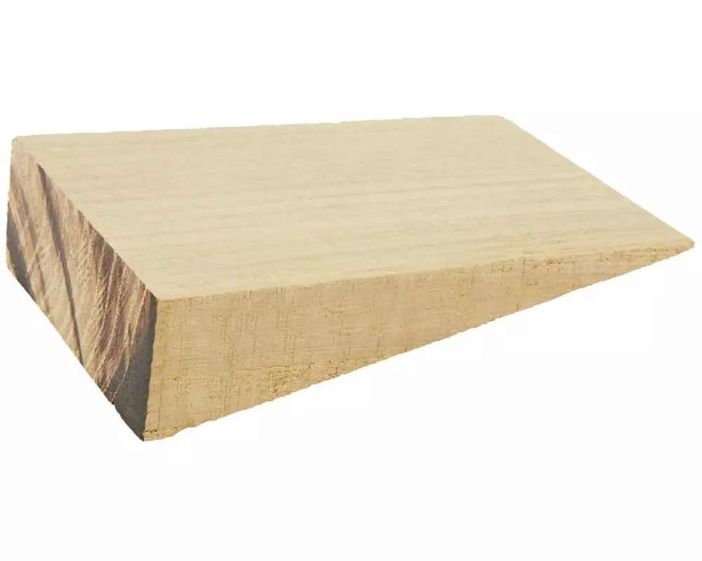 Holz Zollhaus Holzkeil 13 x 8 x 0-3 cm