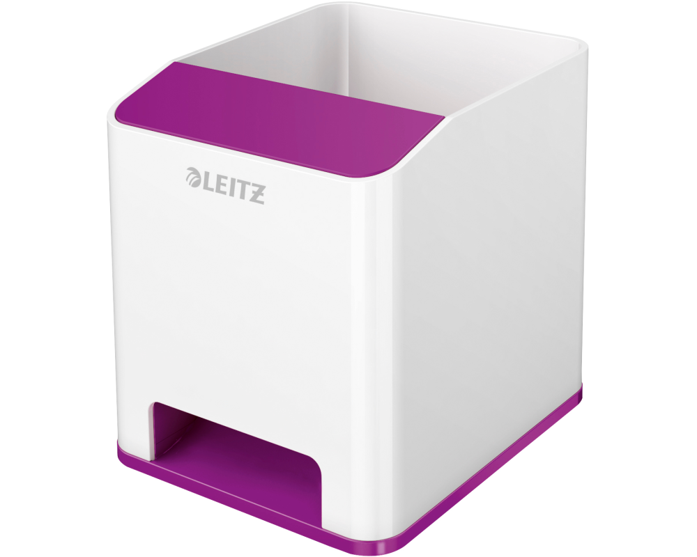 LEITZ Sound Stifteköcher WOW 5363-10-62 weiss/violett