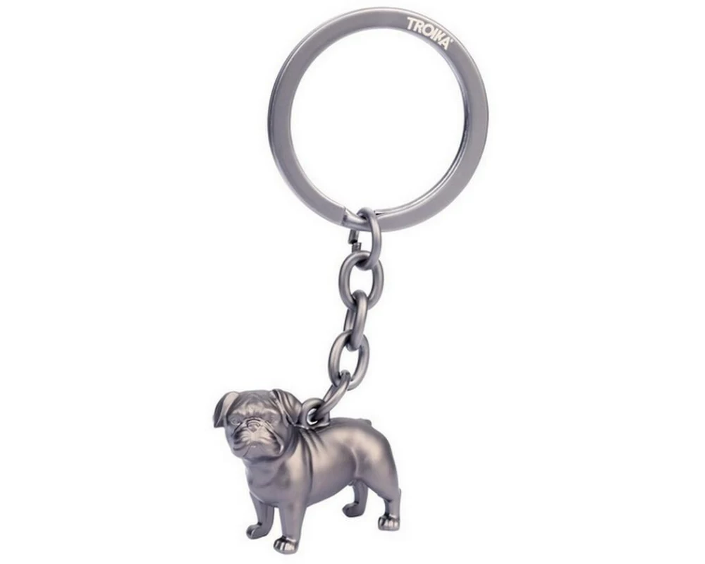 Troika Schlüsselanhänger Buddy Hund Silber