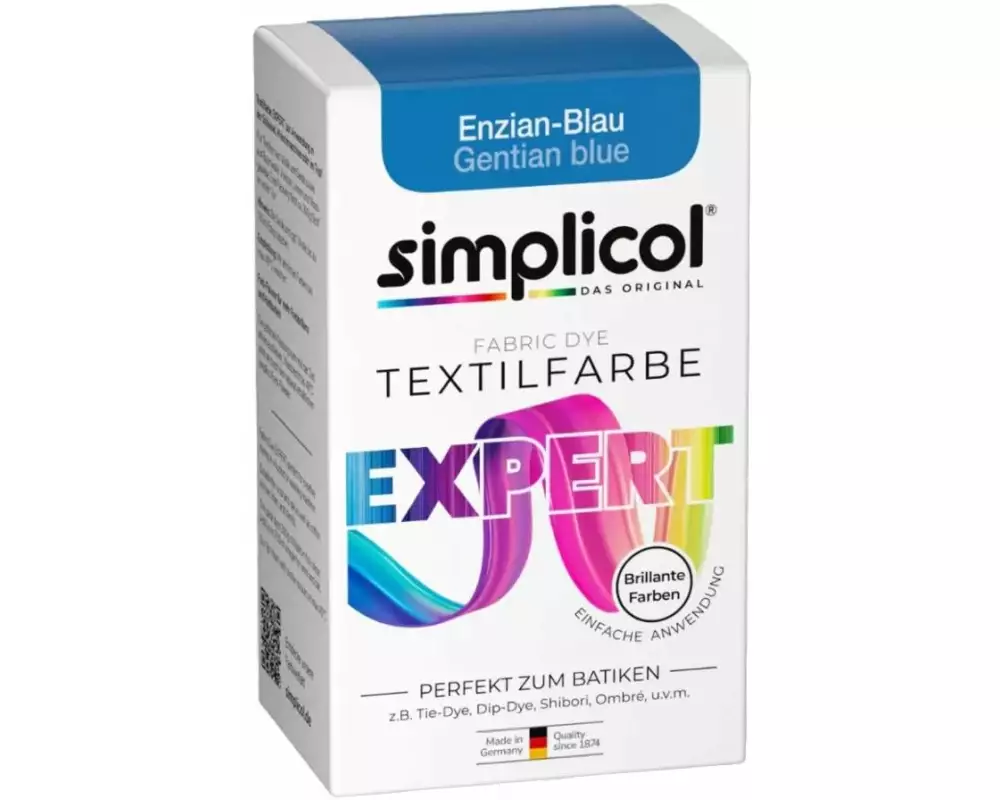 Simplicol Textilfarbe Expert Enzianblau, 150 g