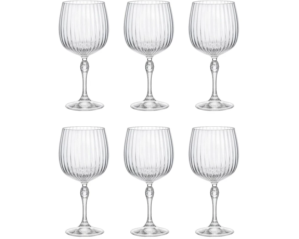 Bormioli Rocco Gin Glas America 20s 740 ml, 4 Stück, Transparent