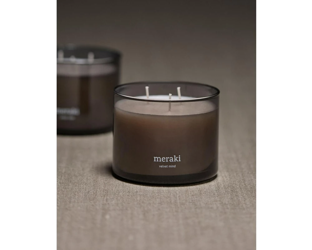 meraki Duftkerze Velvet Mind 340 g, Grau