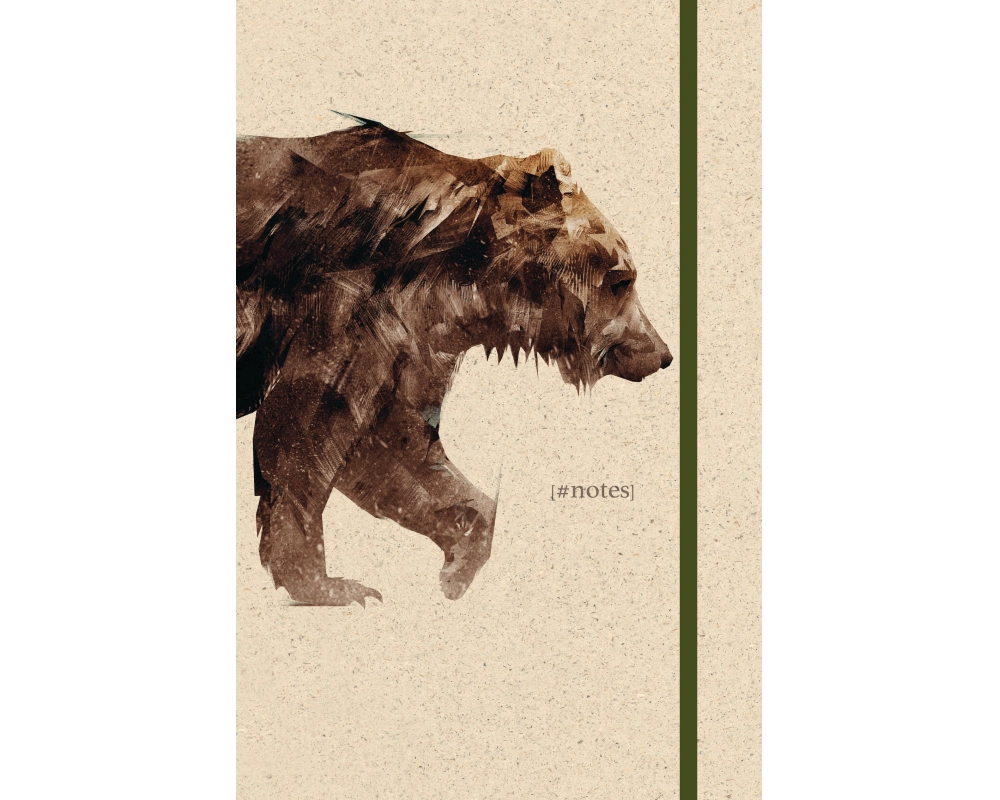 NATUR VERLAG Notizbuch Hardcover 13x21cm 10909N Bear, blanko