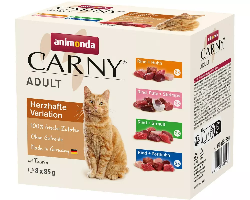 animonda Carny Adult Herzhafte Variante Mixpack 8 x 85g