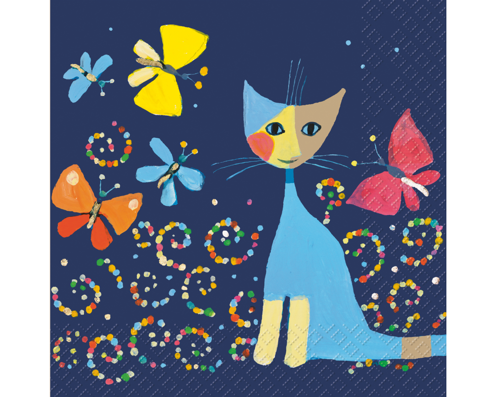 STEWO Serviette 33x33cm 2572649242 Danza FSC blau dunkel 20 Stück