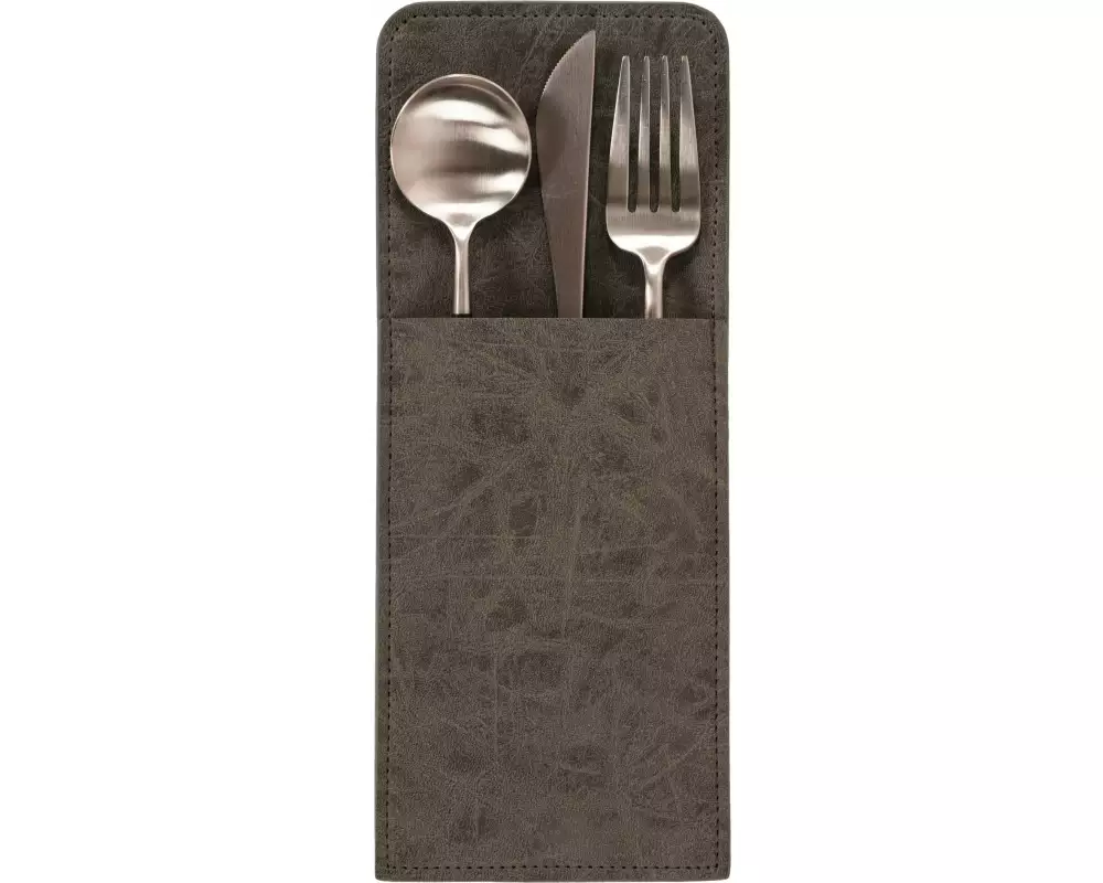 Tiseco Tischset Truman 10 cm x 25 cm, Grau