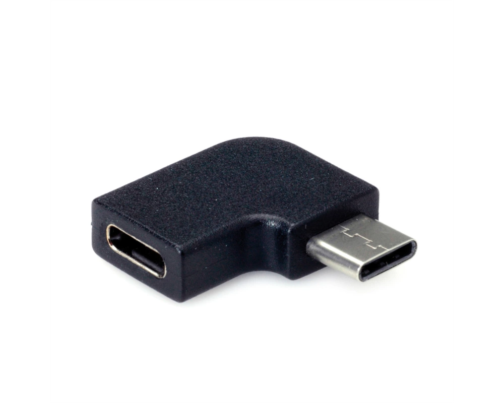 VALUE USB 3.2 Gen 2 Adapter, USB Typ C - C, ST/BU, 90°, schwarz