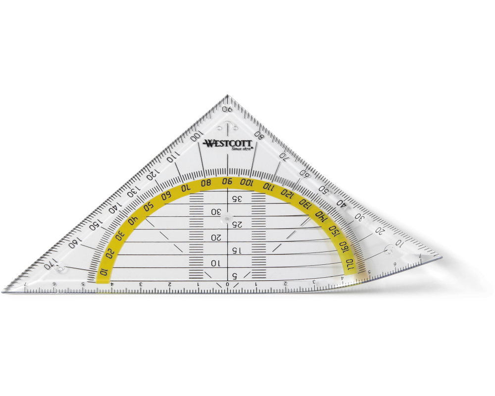 WESTCOTT Geodreieck 14cm E10132 BP