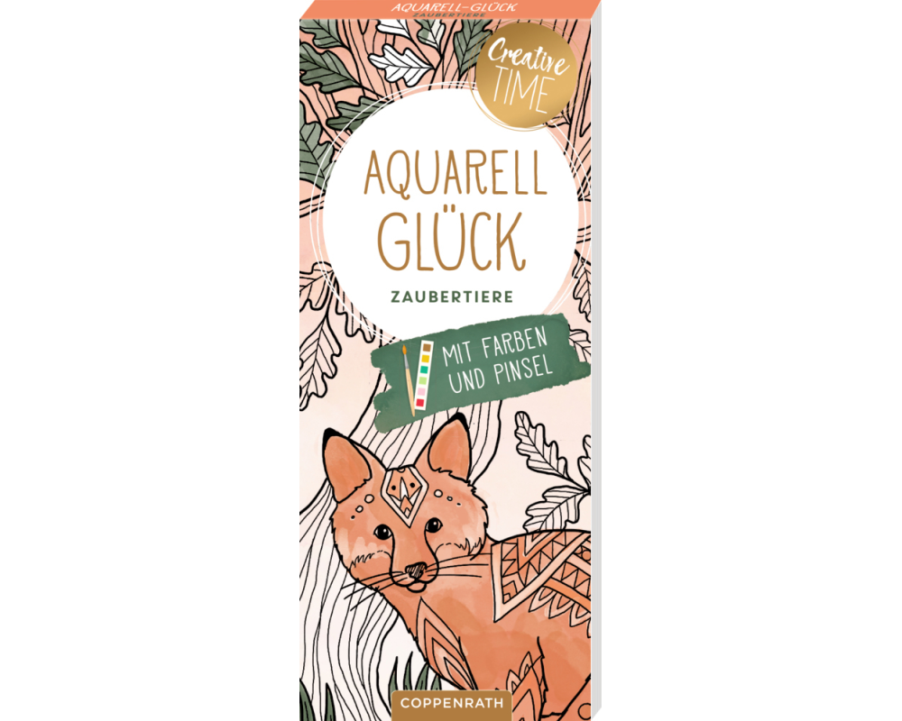 COPPENRATH Aquarell-Glück Ausmalblock 95577 Zaubertiere 40 Seiten