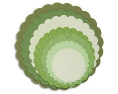 Sizzix Stanzschablone Gewellte Kreise , Blatt