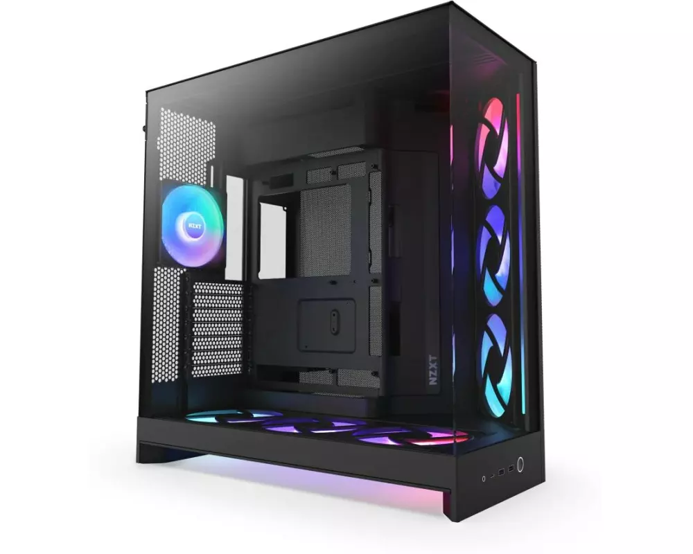 NZXT PC-Gehäuse H9 Flow RGB+ Schwarz